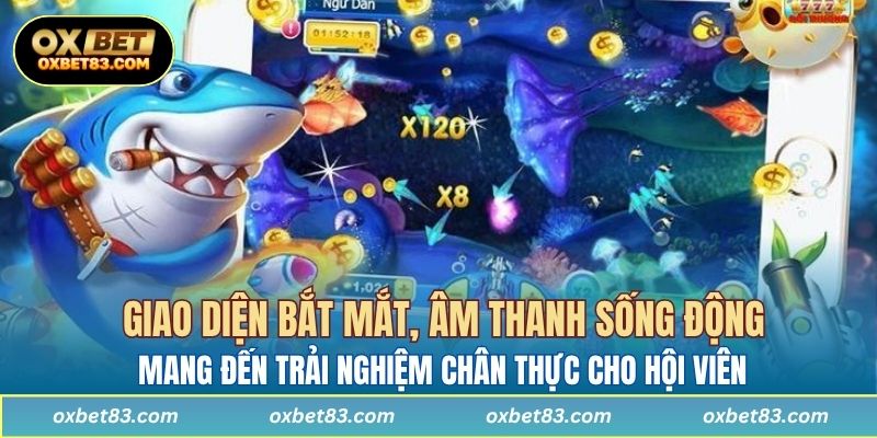 Giao diện bắt mắt, âm thanh sống động mang đến trải nghiệm chân thực cho hội viên